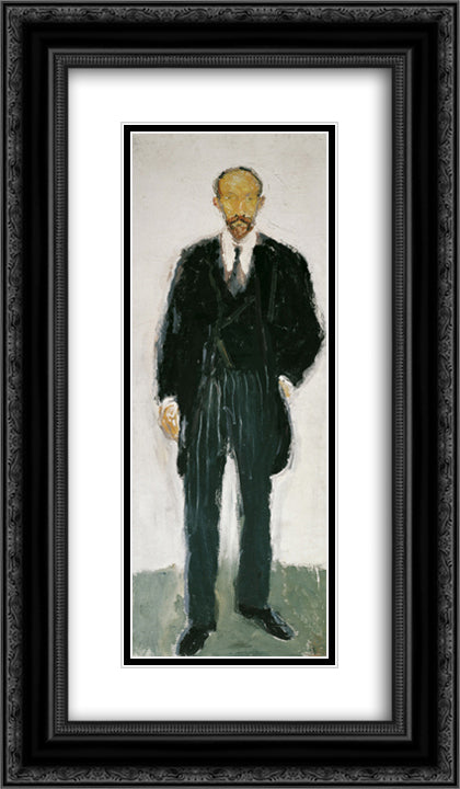 Ernst Diez I 14x24 Black Ornate Wood Framed Art Print Poster with Double Matting by Gerstl, Richard