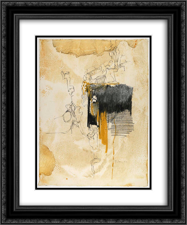 Untitled 20x24 Black Ornate Wood Framed Art Print Poster with Double Matting by Ruben, Richards