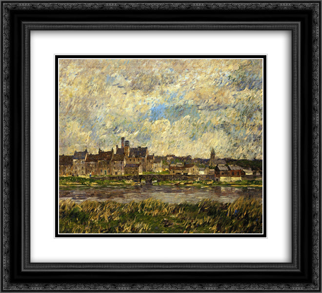 Gray Day in Spring 22x20 Black Ornate Wood Framed Art Print Poster with Double Matting by Spencer, Robert