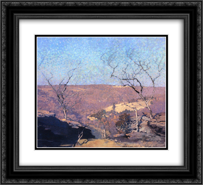 Tohicken Valley, Point Pleasant, Pennsylvania 22x20 Black Ornate Wood Framed Art Print Poster with Double Matting by Spencer, Robert