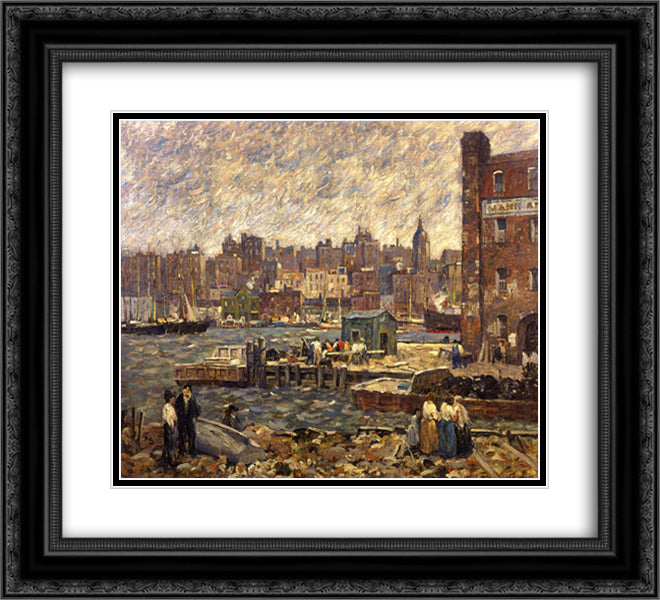 Weather 22x20 Black Ornate Wood Framed Art Print Poster with Double Matting by Spencer, Robert