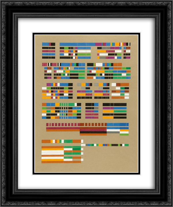 Verdi Requiem, pg. 201 - 05 (Fragm.) 20x24 Black Ornate Wood Framed Art Print Poster with Double Matting by Strubin, Robert
