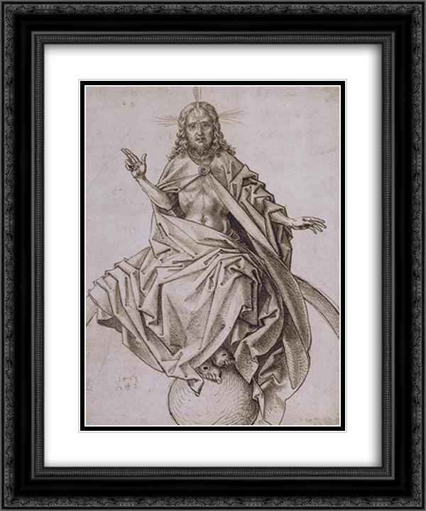 The Last Judgement 20x24 Black Ornate Wood Framed Art Print Poster with Double Matting by van der Weyden, Rogier