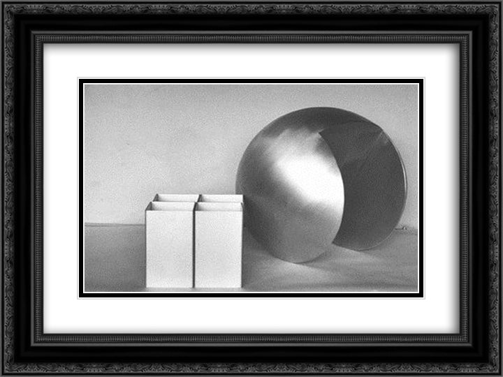 In Relation Three to Four 24x18 Black Ornate Wood Framed Art Print Poster with Double Matting by Vollmer, Ruth