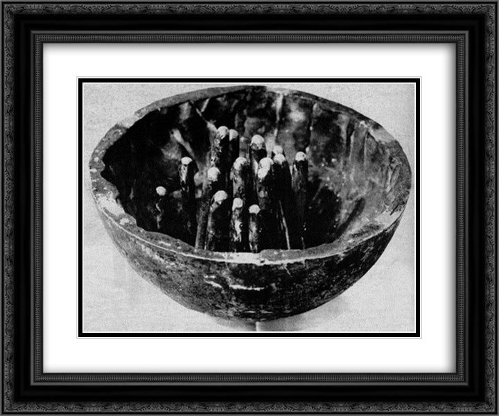Musical Forest 24x20 Black Ornate Wood Framed Art Print Poster with Double Matting by Vollmer, Ruth
