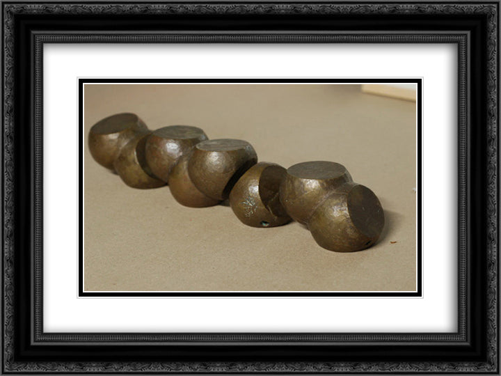 Trimer, Monomer, Dimer 24x18 Black Ornate Wood Framed Art Print Poster with Double Matting by Vollmer, Ruth