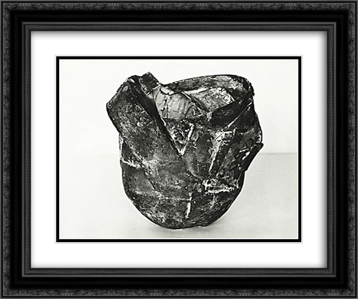 Untitled ellipsoid 24x20 Black Ornate Wood Framed Art Print Poster with Double Matting by Vollmer, Ruth