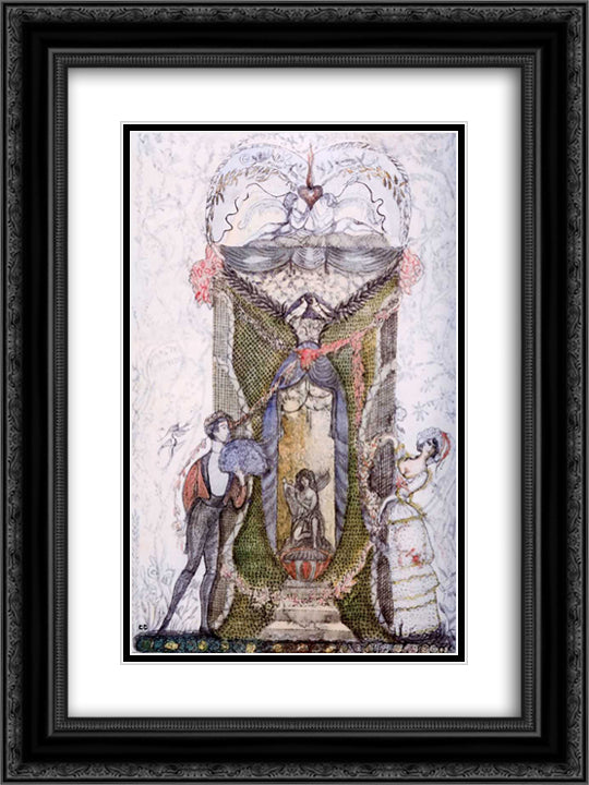 Frontispiece for the magazine Golden Fleece 18x24 Black Ornate Wood Framed Art Print Poster with Double Matting by Sudeikin, Serge