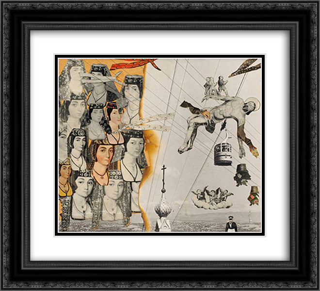 Prayer about Ovnatanyan 22x20 Black Ornate Wood Framed Art Print Poster with Double Matting by Parajanov, Sergei