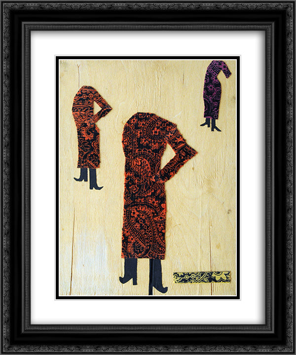 The sketch to the movie Colour of Pomegranate 20x24 Black Ornate Wood Framed Art Print Poster with Double Matting by Parajanov, Sergei