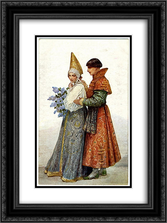Blarney 18x24 Black Ornate Wood Framed Art Print Poster with Double Matting by Solomko, Sergey