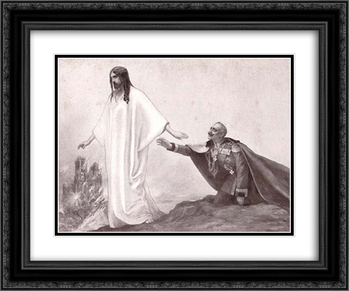 Letter to William Pope 24x20 Black Ornate Wood Framed Art Print Poster with Double Matting by Solomko, Sergey