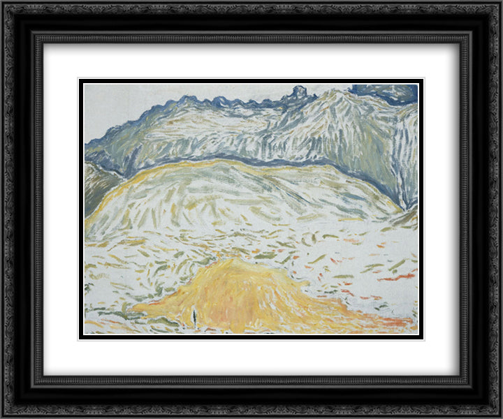 Landscape from Delphi 24x20 Black Ornate Wood Framed Art Print Poster with Double Matting by Papaloukas, Spyros