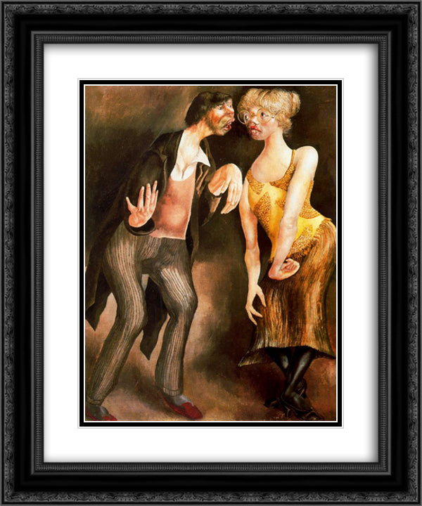 Beatitude 6 - Consciousness 20x24 Black Ornate Wood Framed Art Print Poster with Double Matting by Spencer, Stanley
