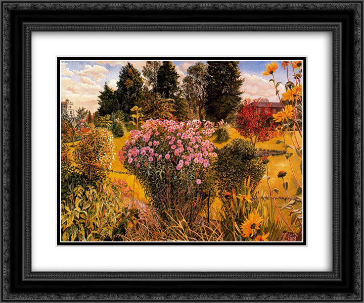 Bellrope Meadow 24x20 Black Ornate Wood Framed Art Print Poster with Double Matting by Spencer, Stanley