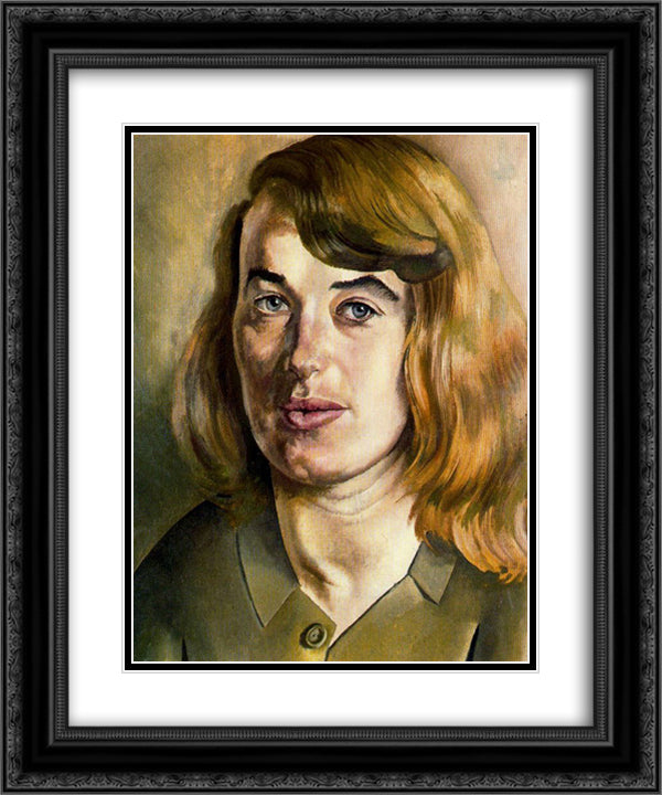 Daphne 20x24 Black Ornate Wood Framed Art Print Poster with Double Matting by Spencer, Stanley