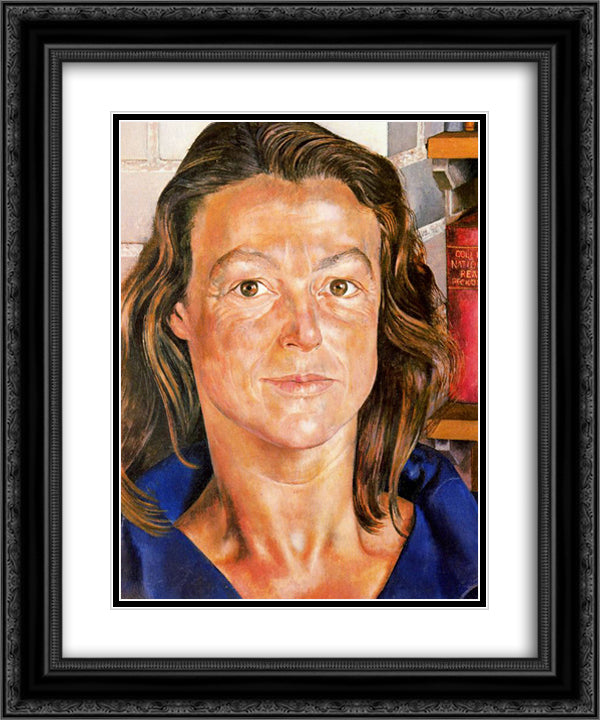 Portrait of Sybyl Williams 20x24 Black Ornate Wood Framed Art Print Poster with Double Matting by Spencer, Stanley