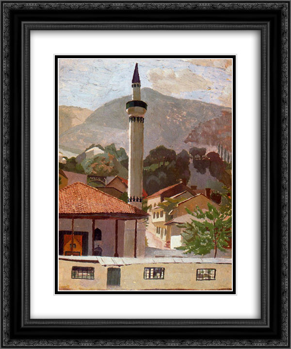 Sarajevo 20x24 Black Ornate Wood Framed Art Print Poster with Double Matting by Spencer, Stanley