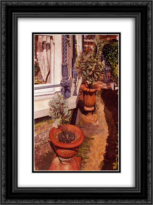 Villas at Cookham 18x24 Black Ornate Wood Framed Art Print Poster with Double Matting by Spencer, Stanley