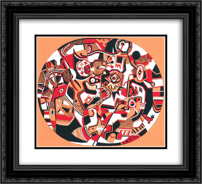 Introducing Miss America II 22x20 Black Ornate Wood Framed Art Print Poster with Double Matting by Wheeler, Steve