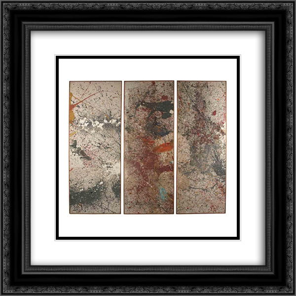 Untitled (Triptych) 20x20 Black Ornate Wood Framed Art Print Poster with Double Matting by Yamamoto, Taro