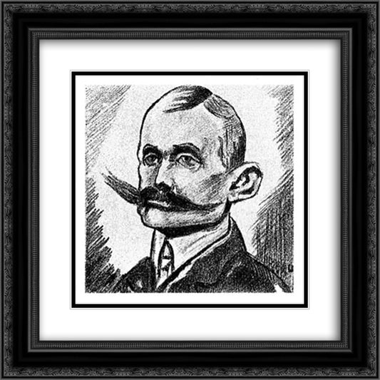 Alderman of education 20x20 Black Ornate Wood Framed Art Print Poster with Double Matting by Doesburg, Theo van