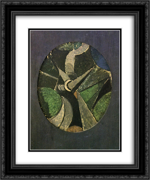 Landscape 20x24 Black Ornate Wood Framed Art Print Poster with Double Matting by Doesburg, Theo van