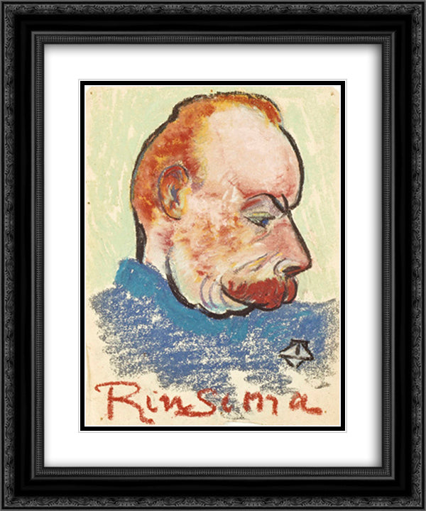 Potrait of Evert Rinsema 20x24 Black Ornate Wood Framed Art Print Poster with Double Matting by Doesburg, Theo van