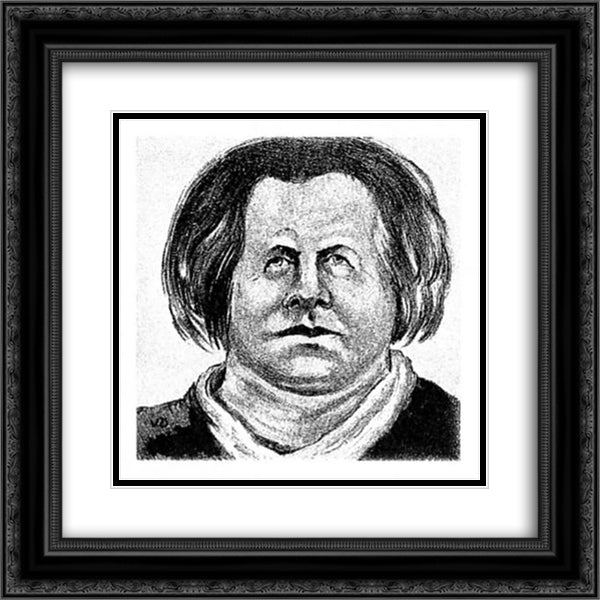 Querido 20x20 Black Ornate Wood Framed Art Print Poster with Double Matting by Doesburg, Theo van