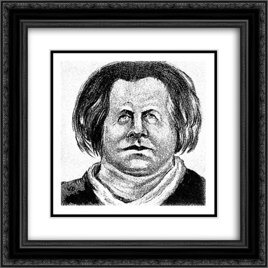 Querido 20x20 Black Ornate Wood Framed Art Print Poster with Double Matting by Doesburg, Theo van
