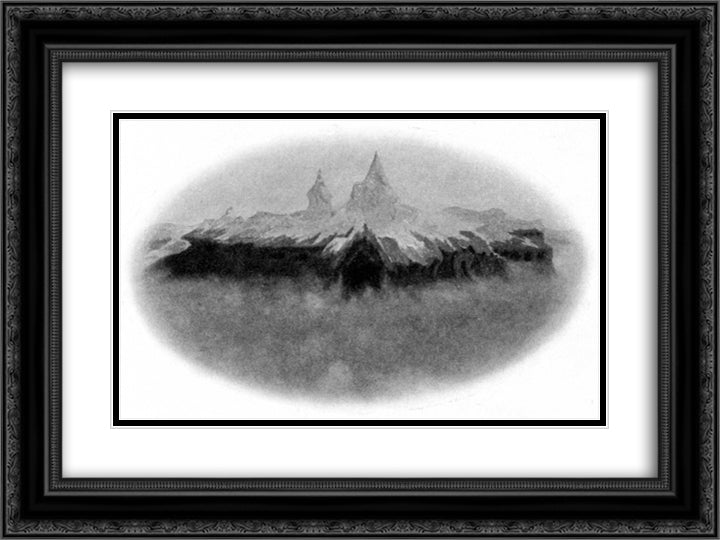 Peer Gynt 01 24x18 Black Ornate Wood Framed Art Print Poster with Double Matting by Kittelsen, Theodor Severin