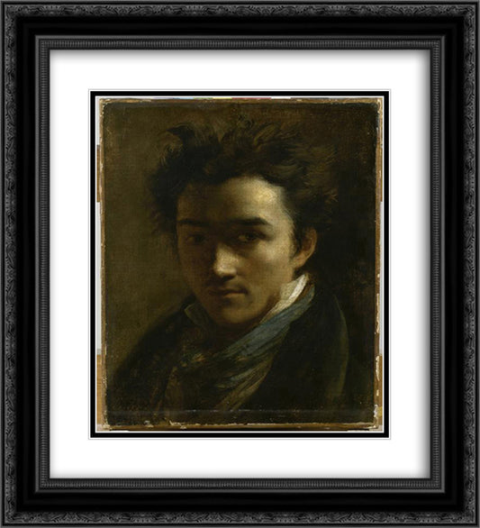 Colin Alexander, painter 20x22 Black Ornate Wood Framed Art Print Poster with Double Matting by Gericault, Theodore