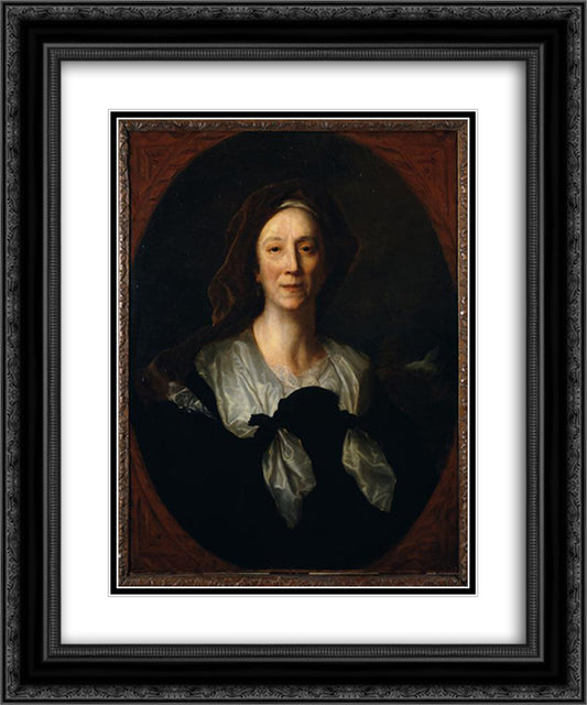 Maria Serre 20x24 Black Ornate Wood Framed Art Print Poster with Double Matting by Gericault, Theodore