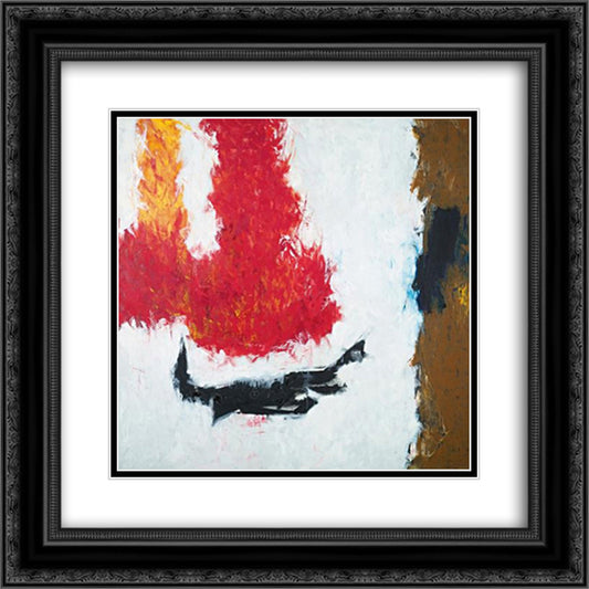 High Snow Low Sun 20x20 Black Ornate Wood Framed Art Print Poster with Double Matting by Stamos, Theodoros