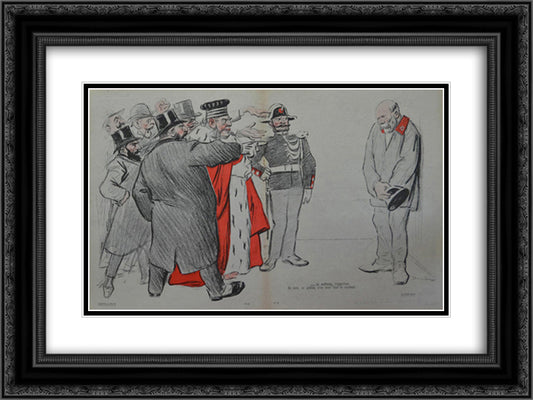 Le Metro Necro 24x18 Black Ornate Wood Framed Art Print Poster with Double Matting by Steinlen, Theophile