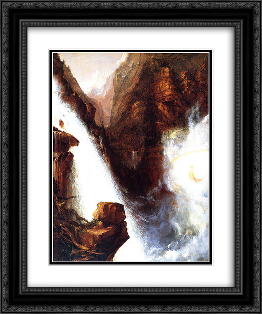 Scene From Manfred 20x24 Black Ornate Wood Framed Art Print Poster with Double Matting by Cole, Thomas