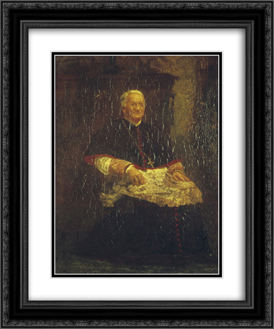 Archbishop James Frederick Wood 20x24 Black Ornate Wood Framed Art Print Poster with Double Matting by Eakins, Thomas