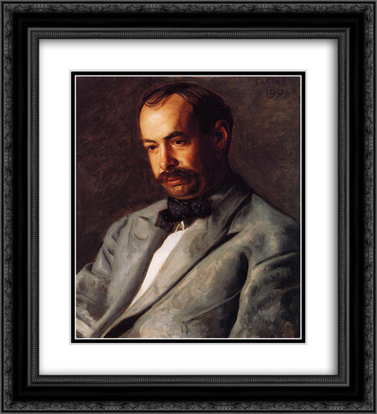 Portrait of Charles Percival Buck 20x22 Black Ornate Wood Framed Art Print Poster with Double Matting by Eakins, Thomas