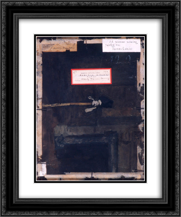 Sketch of an interior 20x24 Black Ornate Wood Framed Art Print Poster with Double Matting by Eakins, Thomas