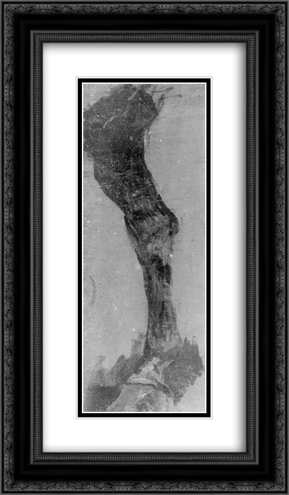 Study of a horse's leg for the Fairman Rogers Four in Hand 14x24 Black Ornate Wood Framed Art Print Poster with Double Matting by Eakins, Thomas