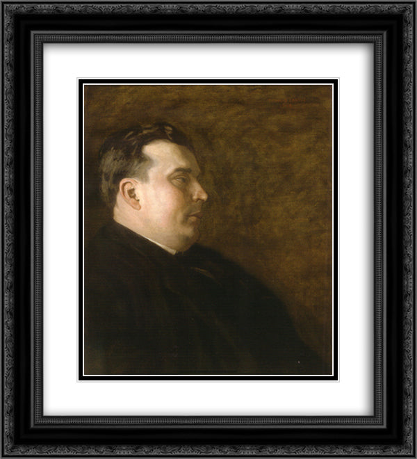 The Honorable John A. Thorton 20x22 Black Ornate Wood Framed Art Print Poster with Double Matting by Eakins, Thomas