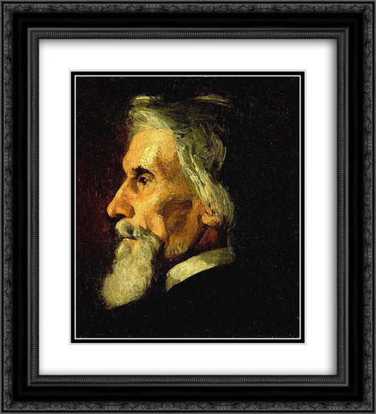 William H Macdowell 20x22 Black Ornate Wood Framed Art Print Poster with Double Matting by Eakins, Thomas