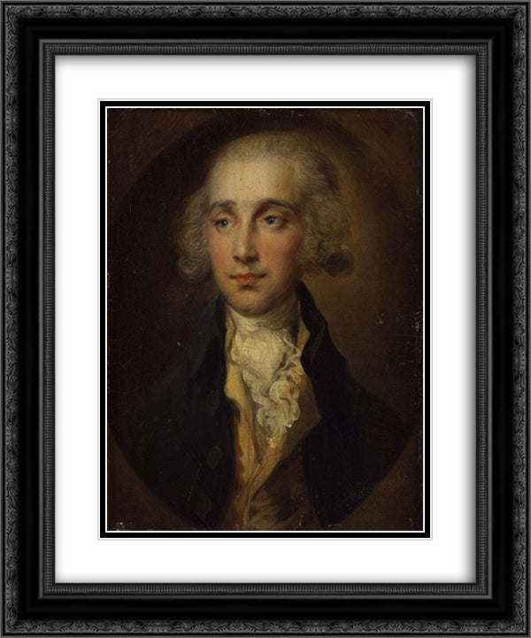 James Maitland, 8th Earl of Lauderdale 20x24 Black Ornate Wood Framed Art Print Poster with Double Matting by Gainsborough, Thomas