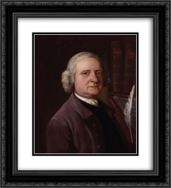 Joseph Gibbs 20x22 Black Ornate Wood Framed Art Print Poster with Double Matting by Gainsborough, Thomas