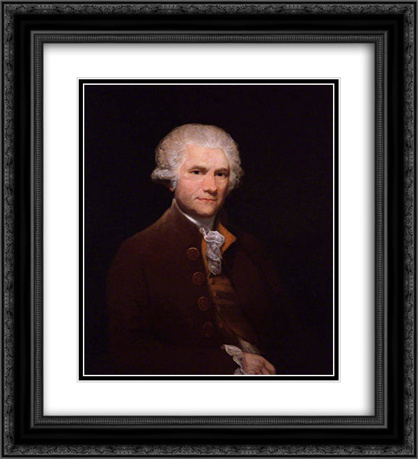 John Horne Tooke 20x22 Black Ornate Wood Framed Art Print Poster with Double Matting by Hardy, Thomas