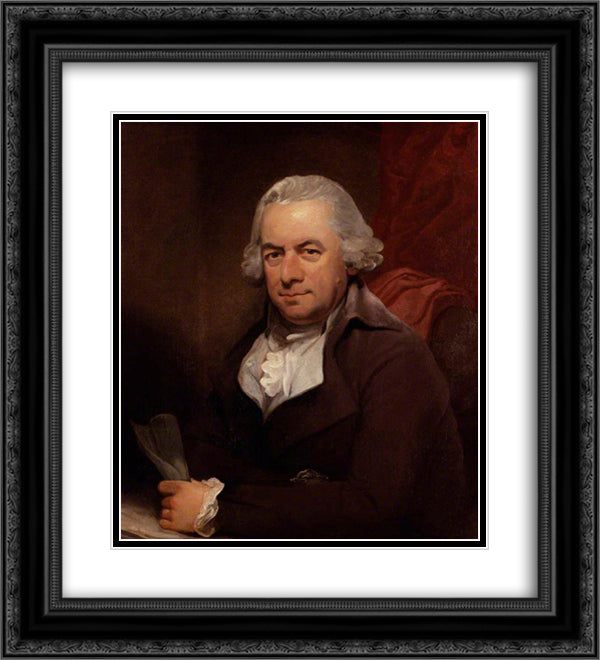 Wilhelm Cramer 20x22 Black Ornate Wood Framed Art Print Poster with Double Matting by Hardy, Thomas