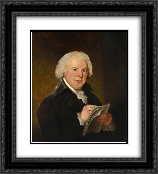 William Shield 20x22 Black Ornate Wood Framed Art Print Poster with Double Matting by Hardy, Thomas