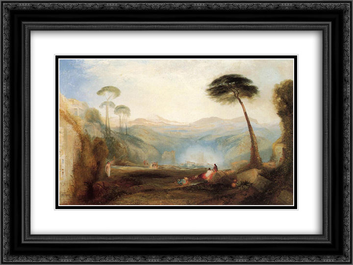 Golden Bough (after Joseph Mallor William Turner) 24x18 Black Ornate Wood Framed Art Print Poster with Double Matting by Moran, Thomas