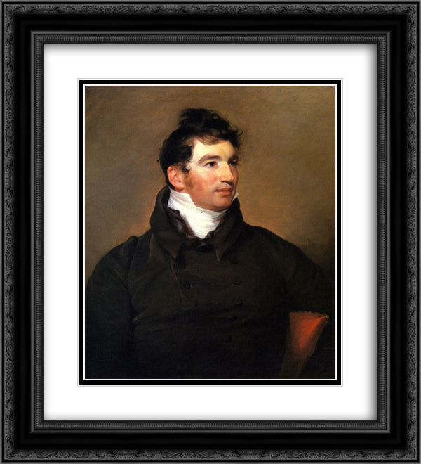 Dr. Edward Hudson 20x22 Black Ornate Wood Framed Art Print Poster with Double Matting by Sully, Thomas