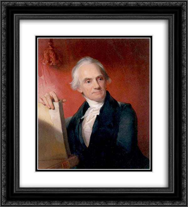 John Vaughn 20x22 Black Ornate Wood Framed Art Print Poster with Double Matting by Sully, Thomas